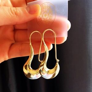 18k gold layered earrings